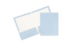 Two Pocket Glossy Presentation Folders (Pack of 6) Baby Blue