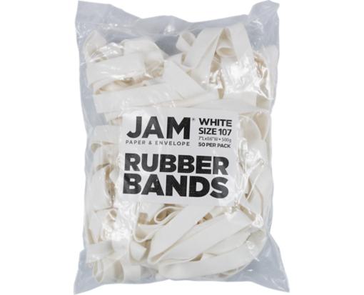 Durable Rubber Bands White