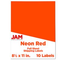 8 1/2 x 11 Full Page Label (Pack of 10)