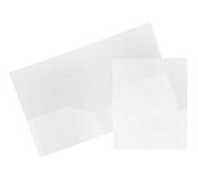 Two Pocket Heavy Duty Plastic Presentation Folders (Pack of 6)