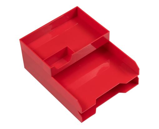 Stackable Desktop Trays Red