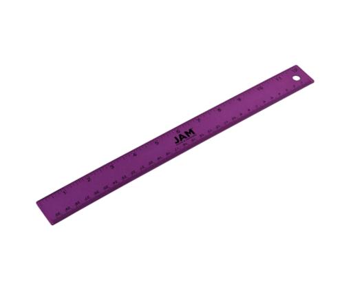 Strong Aluminum Ruler - 12 Inch Purple