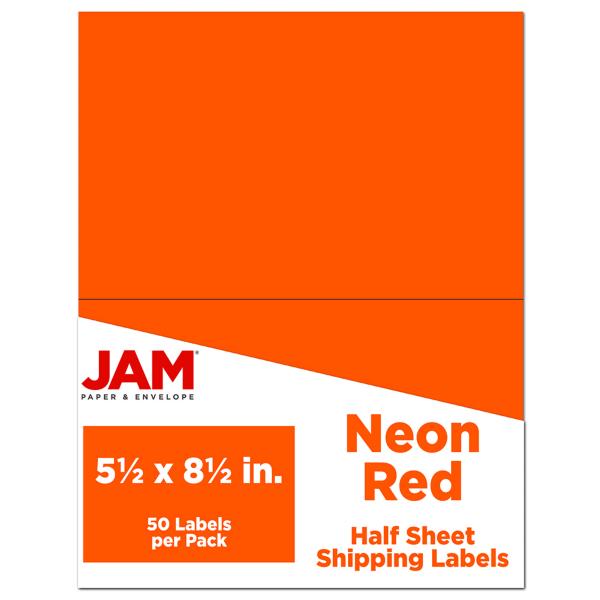 Red - Bright Colored Paper 24lb. Size 8.5 x 14 Legal / Menu Size 50 per Pack