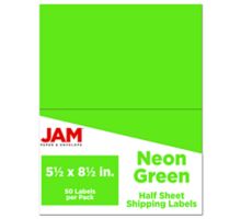 5 1/2 x 8 1/2 Half Page Shipping Label (Pack of 50)