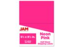 5 1/2 x 8 1/2 Half Page Shipping Label (Pack of 50) Neon Pink