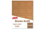 2 x 2 Square Label (Pack of 120) Brown Kraft