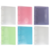 7 1/2 x 1 1/2 x 10 1/8 Plastic 1.5 inch Mini Binders, 3 Ring Binders, (Pack of 6) Assorted