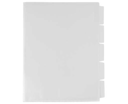 Letter Plastic Sleeves with Index Tabs (Pack of 2) Clear