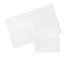 Two Pocket Regular Weight Plastic Presentation Folders (Pack of 6)