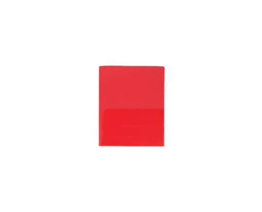 Two Pocket Regular Weight Plastic Presentation Folders (Pack of 6) Red