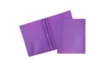 Two Pocket Plastic Glitter Folders (Pack of 6) Purple