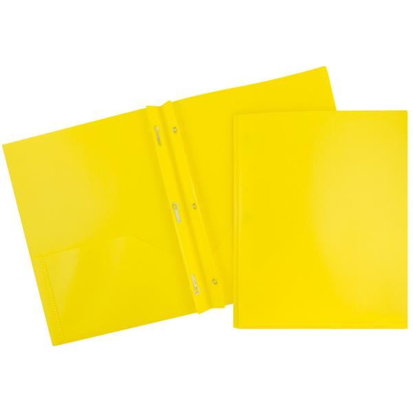 plastic folder with prongs