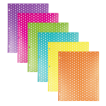 Two Pocket Plastic Glitter Folders (Pack of 6)