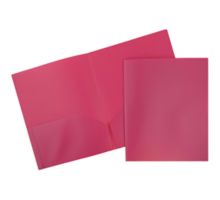 Two Pocket Plastic POP Presentation Folders (Pack of 6)