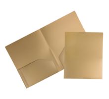 Two Pocket Heavy Duty Plastic Presentation Folders (Pack of 6)