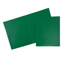Two Pocket Heavy Duty Plastic Presentation Folders (Pack of 6)