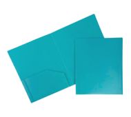 Two Pocket Heavy Duty Plastic Presentation Folders (Pack of 6)