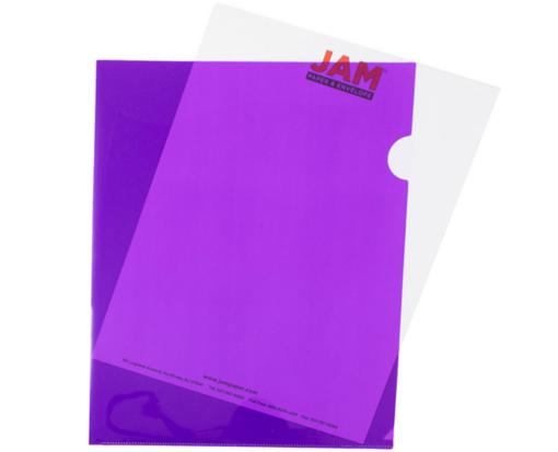 Letter Plastic Sleeves (Pack of 12) Purple