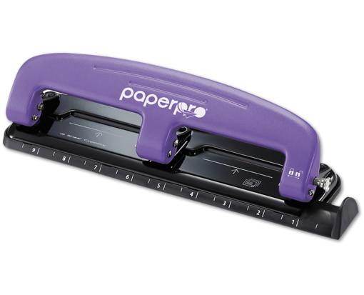 Inpress 3 Hole Puncher (12 Sheet Capacity) Purple