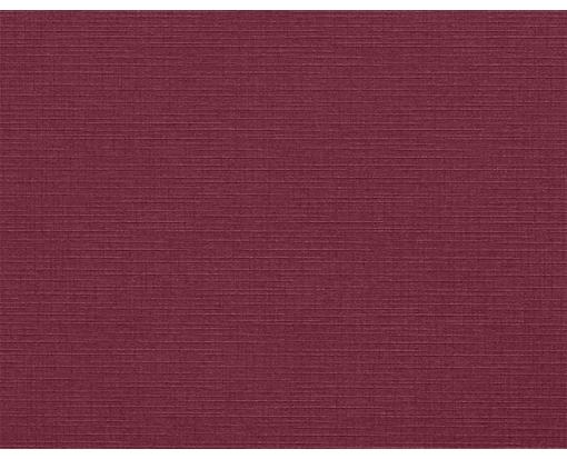 A2 Flat Card (4 1/4 x 5 1/2) Burgundy Linen