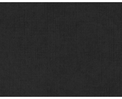 A2 Flat Card (4 1/4 x 5 1/2) Black Linen