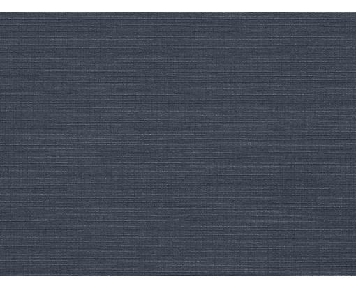 A6 Flat Card (4 5/8 x 6 1/4) Nautical Blue Linen