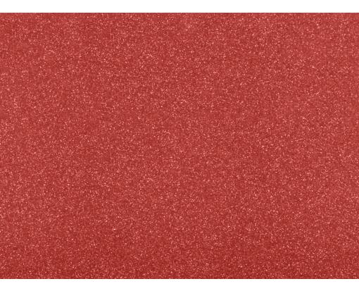 A6 Flat Card (4 5/8 x 6 1/4) Holiday Red Sparkle