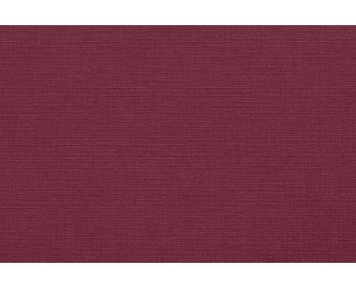 A7 Flat Card (5 1/8 x 7) Burgundy Linen