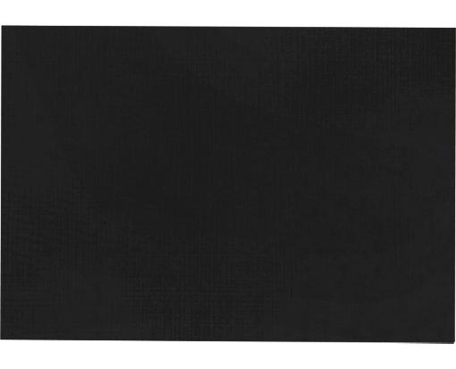 A7 Flat Card (5 1/8 x 7) Black Linen