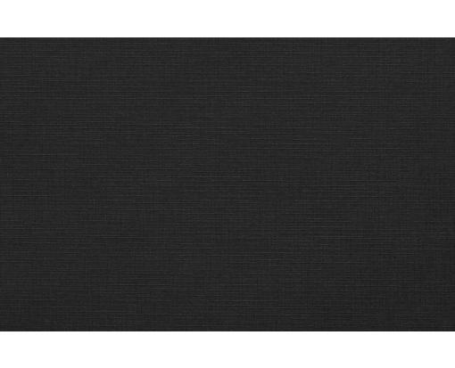 A9 Flat Card (5 1/2 x 8 1/2) Black Linen