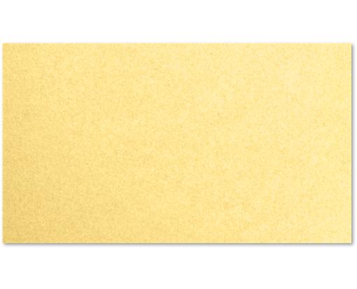 #3 Mini Flat Card (2 x 3 1/2) Gold Metallic