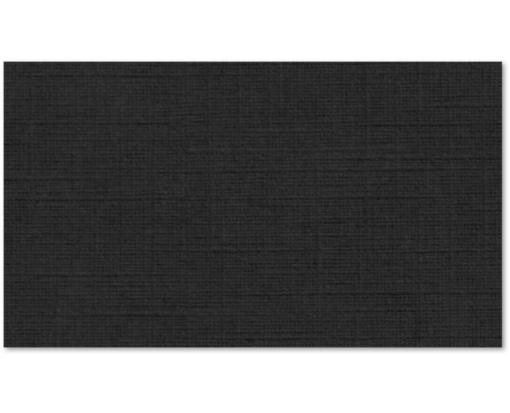 #3 Mini Flat Card (2 x 3 1/2) Black Linen