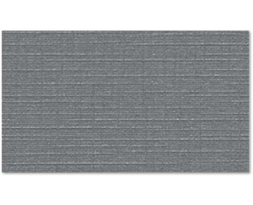 #3 Mini Flat Card (2 x 3 1/2) Sterling Gray Linen