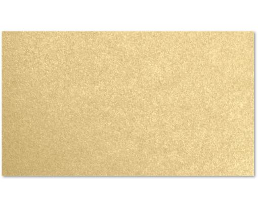 #3 Mini Flat Card (2 x 3 1/2) Blonde Metallic
