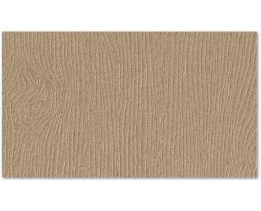 #3 Mini Flat Card (2 x 3 1/2) Oak Woodgrain
