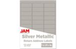 1 x 2 5/8 Rectangle Return Address Label (Pack of 120) Silver Metallic