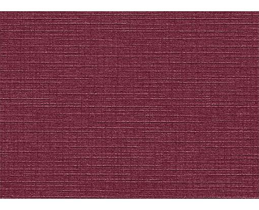 #17 Mini Flat Card (2 9/16 x 3 9/16) Burgundy Linen