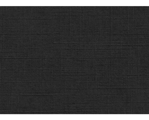 #17 Mini Flat Card (2 9/16 x 3 9/16) Black Linen