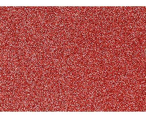 #17 Mini Flat Card (2 9/16 x 3 9/16) Holiday Red Sparkle