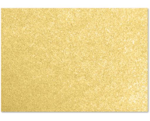 4 1/4 x 6 Flat Card Gold Metallic