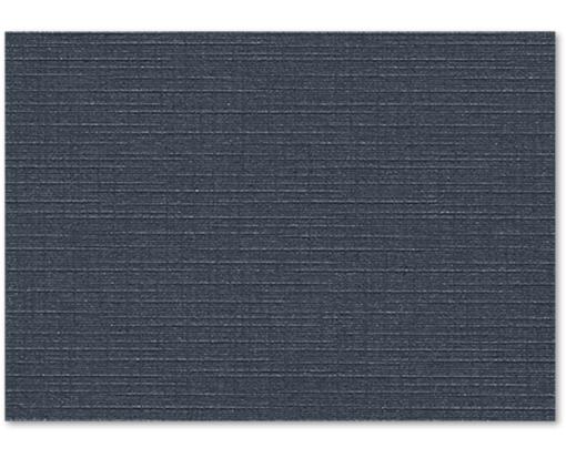 4 1/4 x 6 Flat Card Nautical Blue Linen
