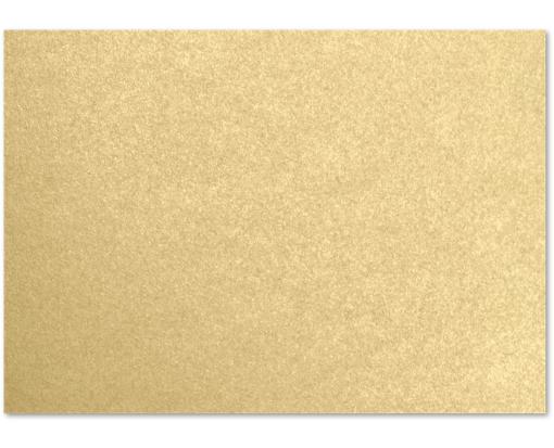 4 1/4 x 6 Flat Card Blonde Metallic