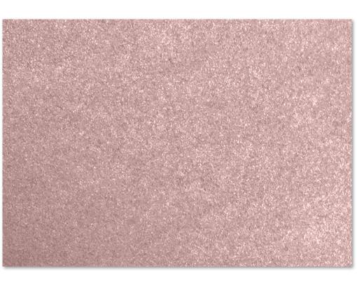 4 1/4 x 6 Flat Card Misty Rose Metallic