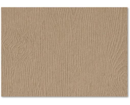 4 1/4 x 6 Flat Card Oak Woodgrain