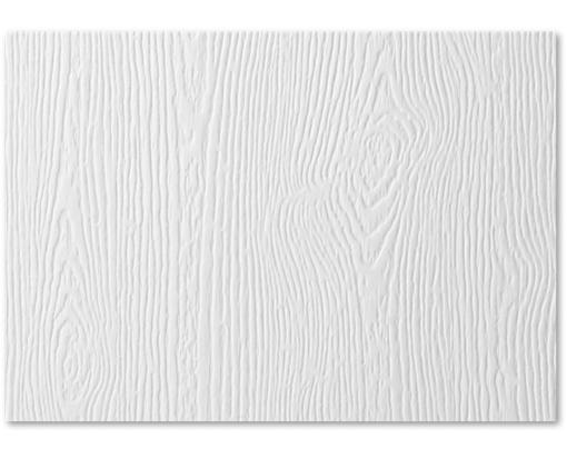 4 1/4 x 6 Flat Card White Birch Woodgrain