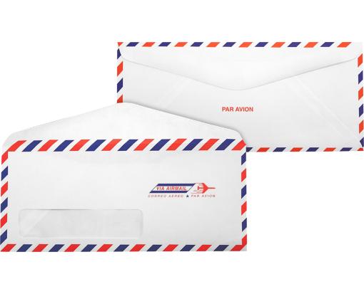 #10 Window Envelope (4 1/8 x 9 1/2) Airmail