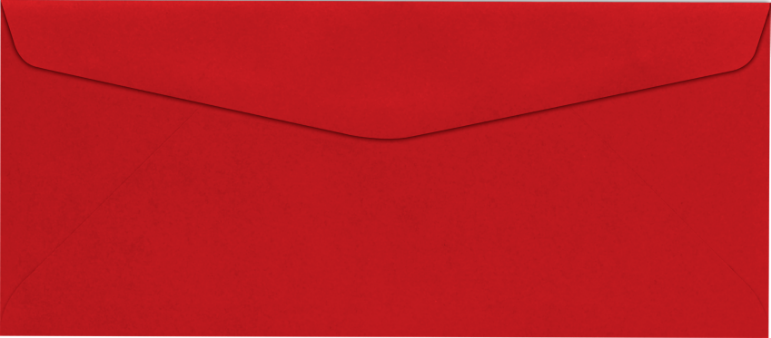 #10 Regular Envelopes (4 1/8 x 9 1/2) 60lb. Holiday Red - Envelopes.com