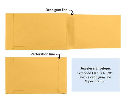 Jewelers/Coupon Envelope (3 5/8 x 6) 28lb. Brown Kraft