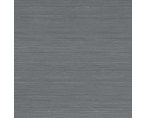 4 3/4 x 4 3/4 Square Flat Card Sterling Gray Linen