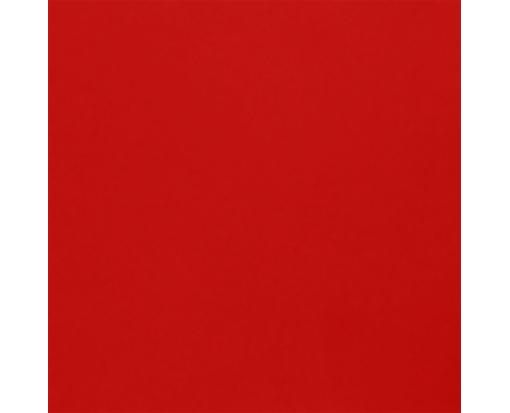 4 3/4 x 4 3/4 Square Flat Card Ruby Red